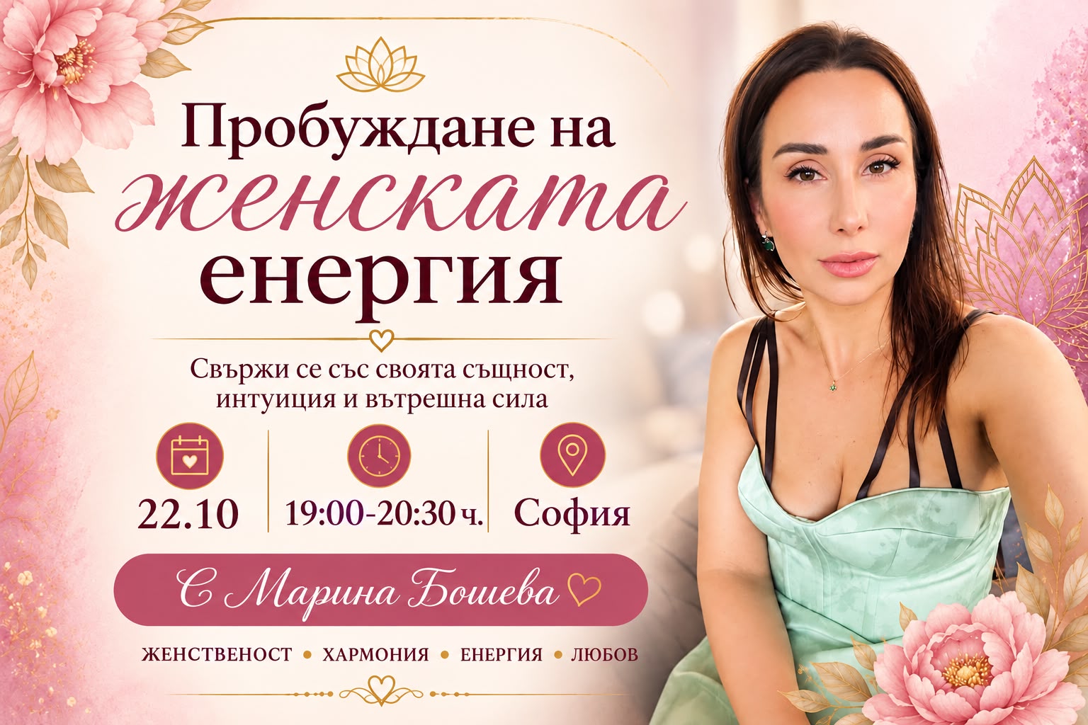 Пробуждане на женската енергия с Марина