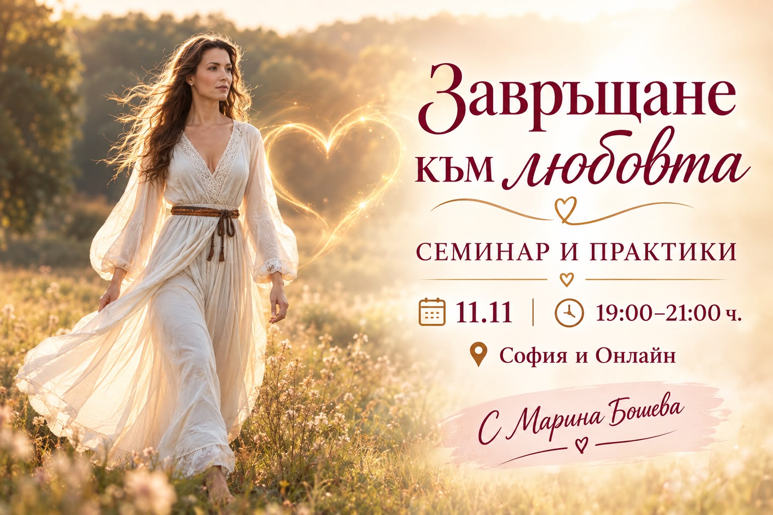 Завръщане към любовта – семинар и практика